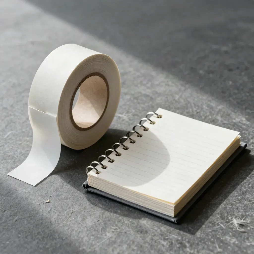 Seal roll, archive tag, and ring-bound index card pack on graphite stone