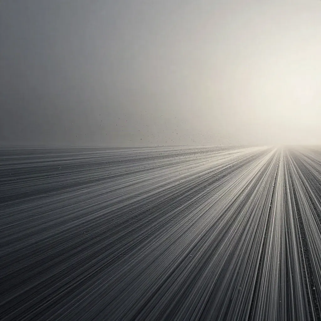 Silver filaments bloom in graphite space with calm copy room on the left.